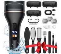 Outil de pédicure électrique portable rechargeable pour callosités - 16 en 1 - Kit d'élimination des callosités des pieds - Soin professionnel des pieds pour enlever les peaux mortes et les fissures