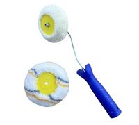 Outil de peinture de bord - Angle de poignée réglable, tampon de peinture pour bords de mur | Coupe-bordure avec deux tampons de rechange, peinture émaillée Outil de rouleau de peinture d'angle pour