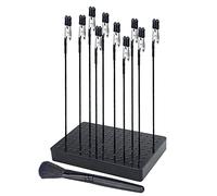 Outil de peinture de modèle avec support et 10 pinces crocodiles, pince crocodile avec support de pièce à usiner pour la construction de modèles,Pince à Peinture pour Aérosol avec Support de Base