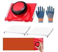 Outil de peinture pour bordure - Coupe-bordure plat en latex, outils de coupe multifonctionnels avec 2 tampons de rechange, pinceau de peinture pour plinthe pour murs