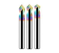 Outil De Perçage CNC En Carbure 65 Points, 60, 90, 120 Degrés, 123456789~20 Mm, Revêtement Aluminium, Fraise À Chanfreiner En Acier Tungstène(10PCS,12x75Lx120 Degree)