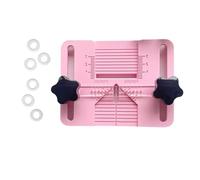 Outil de perçage de boucles d'oreilles en argile polymères avec plaque fixe et repères d'étalonnage pour positionnement de trous dans différentes formes