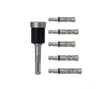 Outil de perçage pour béton avec tige ronde SDS et conception de type fendu pour murs en ciment et précision de profondeur (6 pièces)