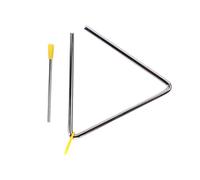 Outil de percussion triangulaire avec crochet de sécurité pour débutant - Accessoire de formation musicale - Rythme musical - Instrument de développement - Triangle en alliage - Triangle de percussion