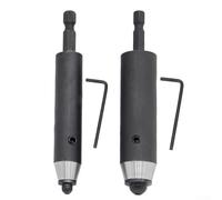 Outil de perforation électrique pour cuir avec tige hexagonale de 6,35 mm pour perceuse électrique, têtes interchangeables de 10 mm et 15 mm, perforateur de trou de ceinture et coupe-joint en