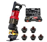 Outil de perforation hydraulique électrique, perforatrice hydraulique 1400 W, outil de perforation en acier d'angle for plaque d'acier, plaque de fer, plaque d'aluminium(Channel steel version)