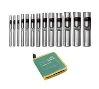 Outil de perforation professionnel pour cuir avec pointe interchangeable et poignée ergonomique pour perforer des trous précis sur ceintures, sacs en acier et cuir