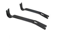 Outil de pied-de-biche en acier au carbone - Extracteur de clous multifonction de 22,9 cm, extracteur d'agrafes et pied-de-biche avec pointe biseautée, trois fentes pour clous, forgé et traité