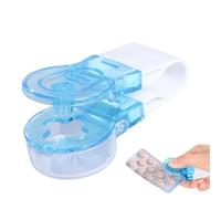 Outil de pilule - Distributeur de comprimés portable - Boîte de rangement pour pilules - Pas de contact - Démoulage facile des pilules de l'emballage