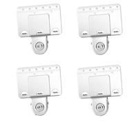 Outil de pince à ruban à mesurer-Coins Porte-pince Outils de précision Règle fixe Marque pour la plupart des mesuresScale Clip, ruban Positionner avec précision Outil de mesure (4 PCS)