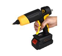 Outil de pistolet à colle chaude sans fil 120 W 12 V, avec affichage numérique, contrôle de la température, batterie et buse remplaçables, utilisation de bâtons de colle de 11 mm DIY Art Maison