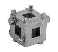 Outil de piston de frein à disque, outil de rétracteur de piston de frein à disque arrière de voiture, adaptateur d'étrier de cube de vent arrière, argent