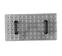 Outil de Plantation de Blocs Terre planteuse à graines à 72 Trous en Plastique Transparent pour Une Plantation Uniforme planteuse et espaceuse Efficace avec poignée pour Plates-Bandes