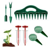 Outil De Plantation De Pour Jardin,Mini Repiqueuse À Main Pour Pots | Semoir Distributeur À Main | Pour Jardinage Terrasse Cour Balcon Légumes Fleurs Pots Potager Jardin Extérieur