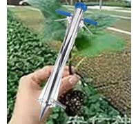 Outil de plantation d'oignons, pot de légumes multifonction avec poignée souple, creuser la plantation en 1 étape, ouverture à 3 pétales, pour jardin et cour