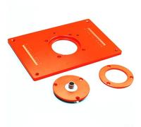 Outil de plaque d'insertion de table de toupie pour machines de fraisage et de gravure sur bois avec plateau rabattable en alliage d'aluminium