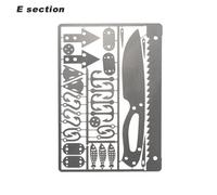 Outil De Poche Multi-Outils, Carte De Crédit 22 En 1, Équipement De Tourisme Portable De Survie En Camping En Plein Air