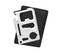 Outil de poche pratique 11 en 1 pour carte de sauvetage, carte de survie, carte de poche, outil de survie en acier inoxydable EDC pour l'outil EDC au 11