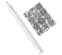 Outil de Poinçonnage Cuir, Jeu de 12 Tampons Constellations | Alliage de Zinc, Marquage Rapide des Motifs, Poignée Incluse, pour Carnets et Ceintures
