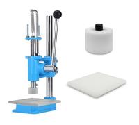 Outil De Poinçonnage En Cuir Réglable, Doté De Têtes De Poinçonnage Interchangeables Et D'une Échelle Graduée, Un Outil Essentiel For La Couture Et L'artisanat(Blue,Round Head)