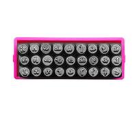 Outil de poinçonnage pour cuir - 3 mm - En acier - Chiffres - Pour sculpter des bijoux - En métal - Pour bijoux