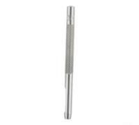 Outil de poinçonnage pour cuir 4 mm Acier Rond Outil de poinçonnage du cuir | Bord en acier #45, coupes nettes sur les ceintures, convient pour marteau perforateur, construction, finition argentée