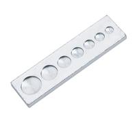 Outil de poinçonnage pour plaque inférieure de 17,8 cm pour artisanat du cuir - Rivet à bouton-pression avec dent en losange - Poignée antidérapante - Acier au carbone - 6 à 15 mm