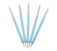 Outil de pointe de l'ongle - outil de sculpture en argile de poterie | Silicone nail artt Design Dotting Pen | Stylo à double extrémité des brosses Shaper | Point Drill Pen pour les jeunes vieux