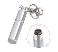 Outil de pointe de queue de billard avec porte-clés, design en alliage d'aluminium pour un entretien efficace de la pointe de la queue de billard et une adhérence à la craie, convient pour l'entretien