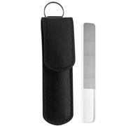 Outil de polissage doux pour manucure - Lime à ongles en verre - Double ongle - Citron vert - Pédicure, maison, salon, camping, spa, voyage, femmes et hommes
