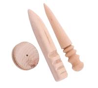 Outil de Polissage pour Cuir, Multi-taille Bord Brunissoir pour Cuir 3 Type, Lissoirs Bord Cuir de Polissage en Bois, DIY Outil Maroquinerie Manuel (Set 3 en 1)