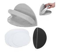 Outil de ponçage d'angle semi-circulaire multifonctionnel, kit de ponceuse auto-adhésive et portable + papier de verre grain 180, 240, 320, polissage pour mur, coin