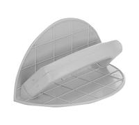 Outil de ponçage d'angle semi-circulaire multifonctionnel, kit de ponceuse manuelle pour mur, coin pour bois, métal (240) Qpz698 (blanc, 22 x 11 x 11 cm)