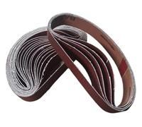 Outil de ponçage, papier abrasif, rouleau, 100 bandes abrasives 30 x 533 mm, for ébavurage, meulage, soudure, machine pneumatique à bande(100#)