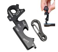 Outil de porte-clés, porte-clés multi-outils | Tournevis de porte-clés compact en acier inoxydable, multi-outils antirouille, fournitures portables de plein air pour voyage, CA