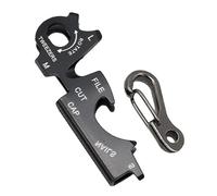 Outil de porte-clés, porte-clés multi-outils - Tournevis de porte-clés compact en acier inoxydable | Multi-outil antirouille, fournitures portables de plein air pour les voyages,