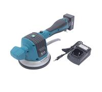 Outil de pose de carrelage - Puissance d'aspiration : 220,46 lbs - 6 vitesses réglables - Avec 2 batteries et une grande ventouse - Pour carrelage de 0,6 à 1,2 m