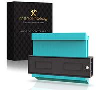 Outil de pose de sol MARKENZEUG Premium | Gabarit de contour | Gabarit de reproduction de contour avec verrouillage | Jauge de contour avec dispositif de blocage | Outil pour stratifié carrelage