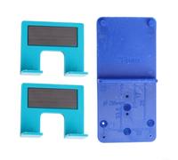 Outil de positionnement de charnière de précision de 2 mm avec stabilité magnétique pour montage de porte d'armoire et guide de perçage compatible (B)