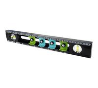 Outil de positionnement de foret léger en aluminium - Règle de positionnement des trous avec niveaux intégrés pour le bricolage