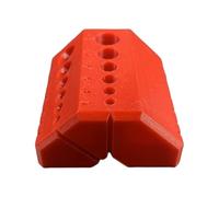 Outil de positionnement de guide de forage pour trou précis, rouge | Alignement constant des trous - Alésage précis - Facile à utiliser - Empêche le glissement de l'embout pour des trous