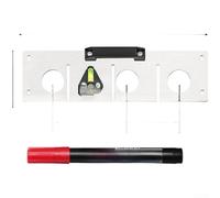 Outil de positionnement guidé par faisceau lumineux pour boîtier de commutation de type 86 avec double niveau à bulle et fonctionnement fluide (B)