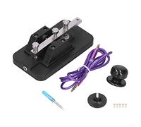 Outil de pratique manuel CW avec clé télégraphique à Code Morse, avec Buzzer pour débutants, fer ABS noir
