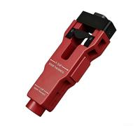 Outil de précision à mortaise pour loquet carré sur portes en bois avec construction en acier trempé (rouge)