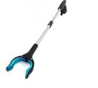 Outil de préhension 32 "ramasseur de déchets avec Pince à Griffe à Pointe magnétique Forte for Personnes âgées Pince Pliable rotative à 360 degrés(Light Blue)