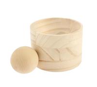 Outil de presse à boulettes en bois, fabricant de boulettes en bois, outil de presse, moule et boule, presseur manuel de peau de pâte, roulement de à la main, emballage rapide(Wood 2PCS)