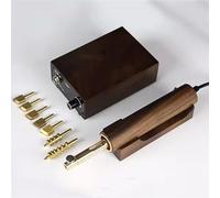 Outil De Presse Chauffant Électrique Pour Cuir, Machine À Bordure Et À Plisser Le Cuir À Main, Réglage De La Température, Avec 7 Têtes Chaudes, Pour Outil De Polissage Du Cuir À Faire Soi-même