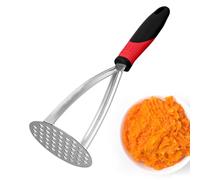 Outil de purée de pommes de terre - Broyeur alimentaire polyvalent, presse-purée en acier inoxydable, outil de cuisine intégré pour haricots, patates douces, fruits, avocat.