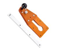 Outil de rainurage de précision avec plaque de base épaisse de 16 mm réglable, 2 rails de guidage de 72 cm pour la coupe des bords du bois, convient à diverses marques de défonceuse, plaque de base