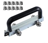 Outil de rainurage manuel en PVC avec lame de rainurage en forme de U pour un rainurage précis des joints de sol, conçu pour une utilisation efficace dans la construction à grande échelle (petites